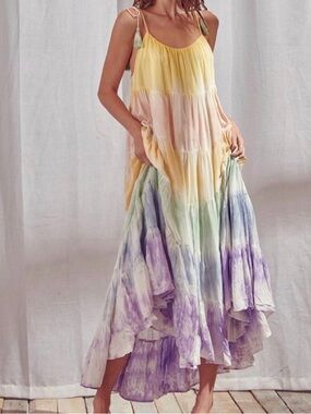 NWT Storia water color maxi dress
